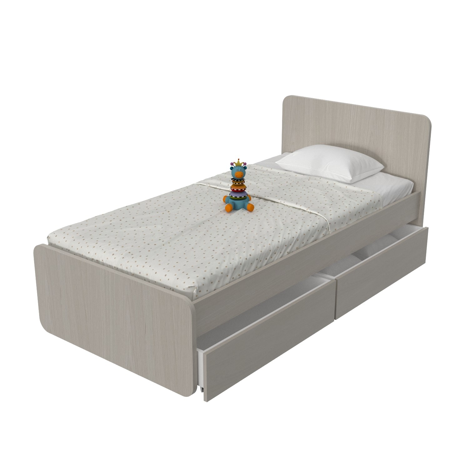 Κρεβάτι Παιδικό Uni για στρώμα 90x190cm/200x110cm με συ - somabed.gr