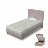 Κρεβάτι Παιδικό Υφασμάτινο Style για στρώμα 200x90cm/200x110cm με αποθηκευτικό χώρο 01.00047